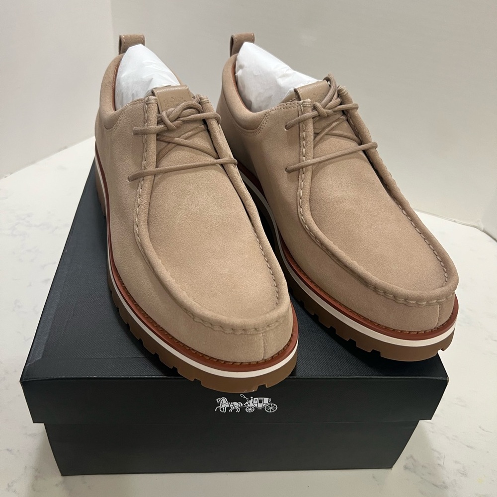 Coach Tan Oxfords Moc Toe Casual - Picture 10 of 14